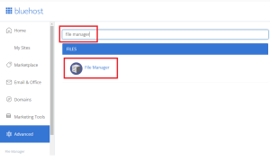 اداة file manager فى cpanel